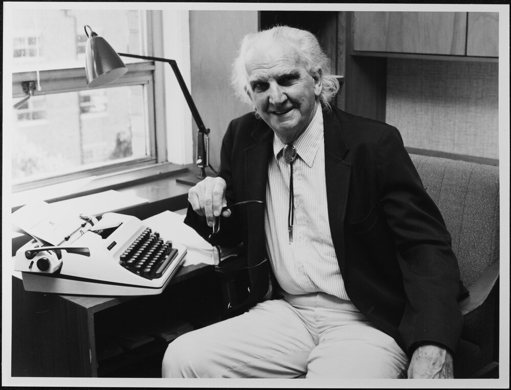 Boulding, Prof Kenneth, Economics visitor. 4 Mar 1982