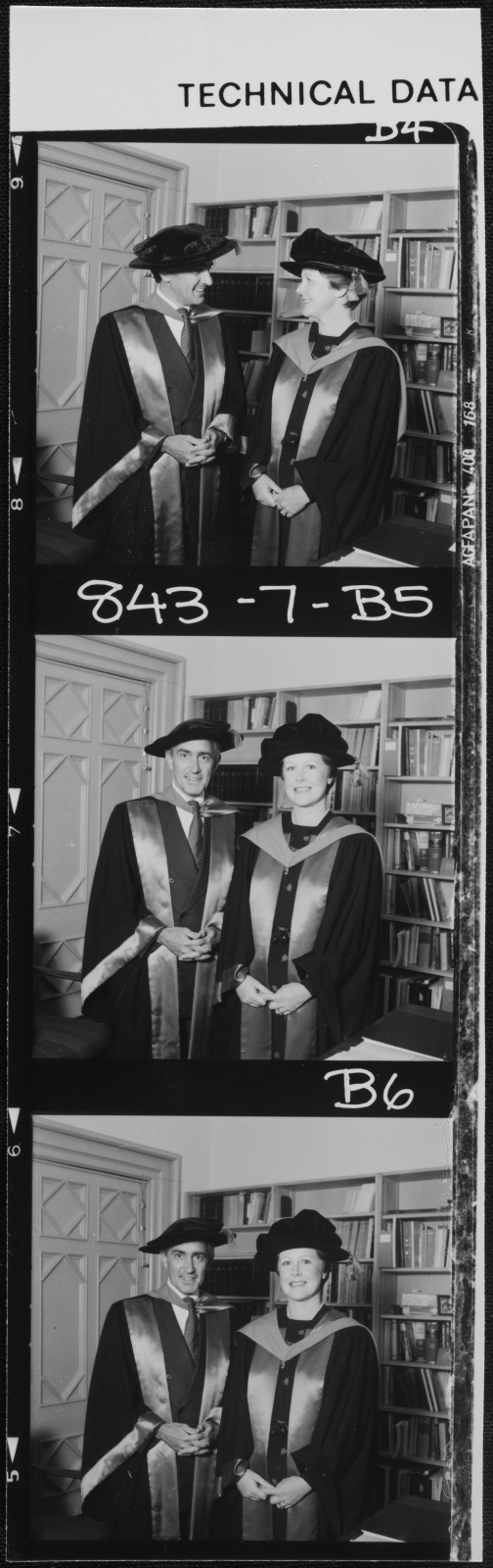 Conferring - Professor S. Clark and Dr G Triggs (PhD) Mar 1984