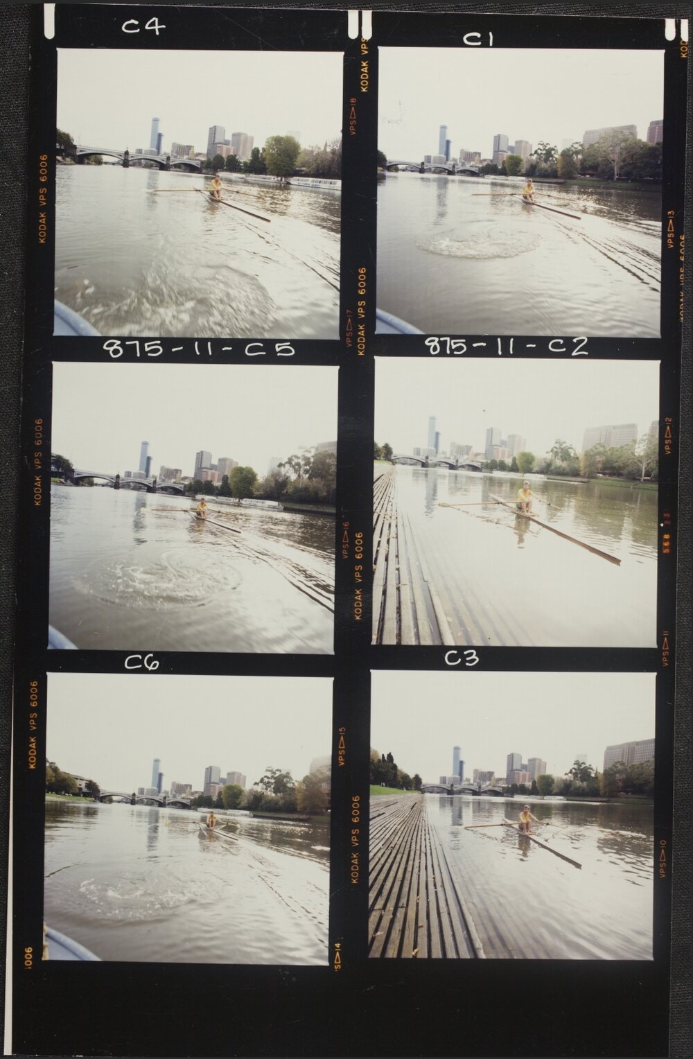 Antonie, Peter, rowing on Yarra River. 11 May 1987