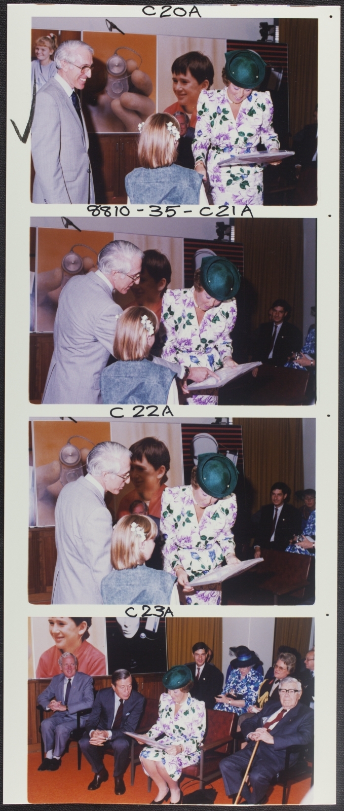 Otolaryngology - Professor Graeme Clark hosting visit of Queen Beatrix to the Department.