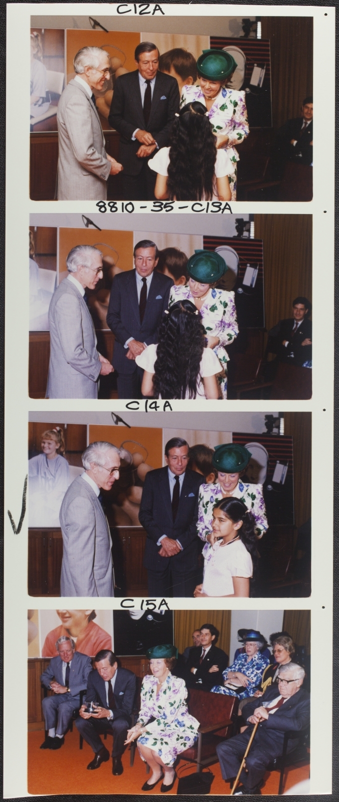 Otolaryngology - Professor Graeme Clark hosting visit of Queen Beatrix to the Department.