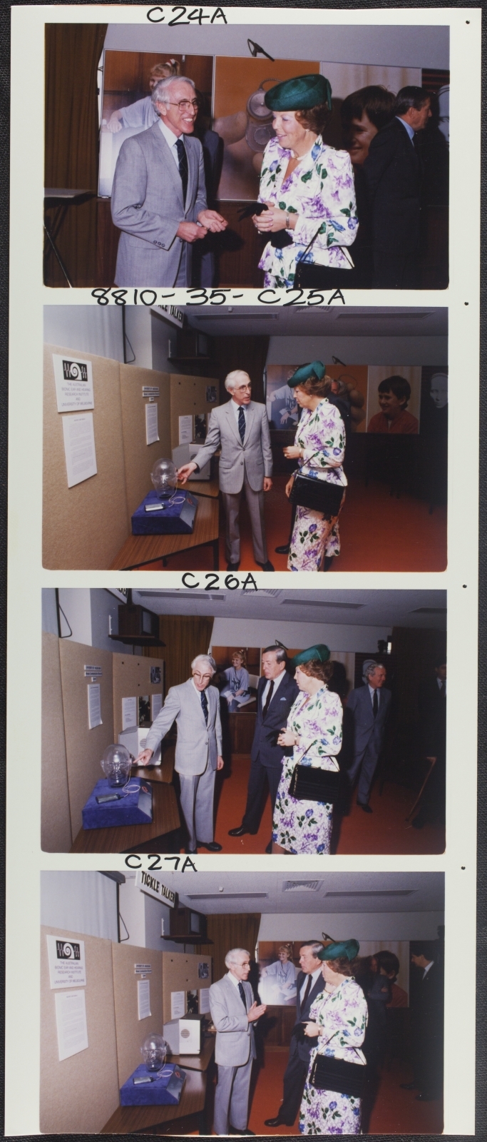 Otolaryngology - Professor Graeme Clark hosting visit of Queen Beatrix to the Department.