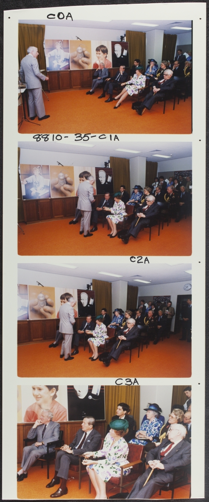 Otolaryngology - Professor Graeme Clark hosting visit of Queen Beatrix to the Department.