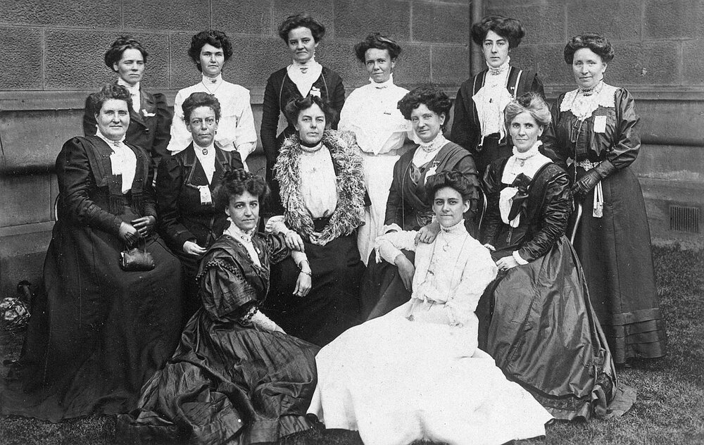 Group of WCTU convention delegates