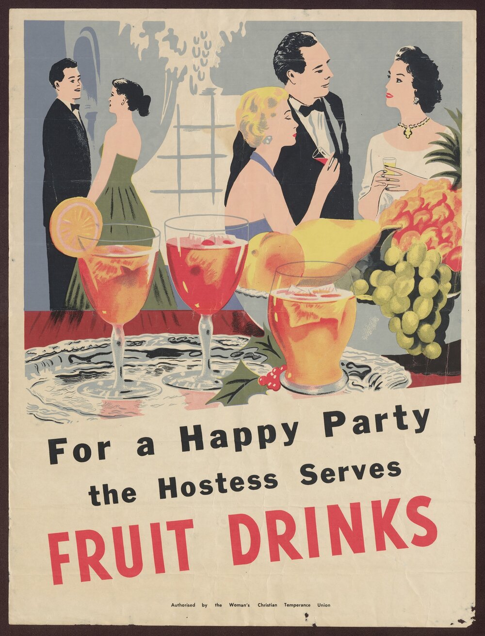 For a Happy Party the Hostess Serves Fruit Drinks