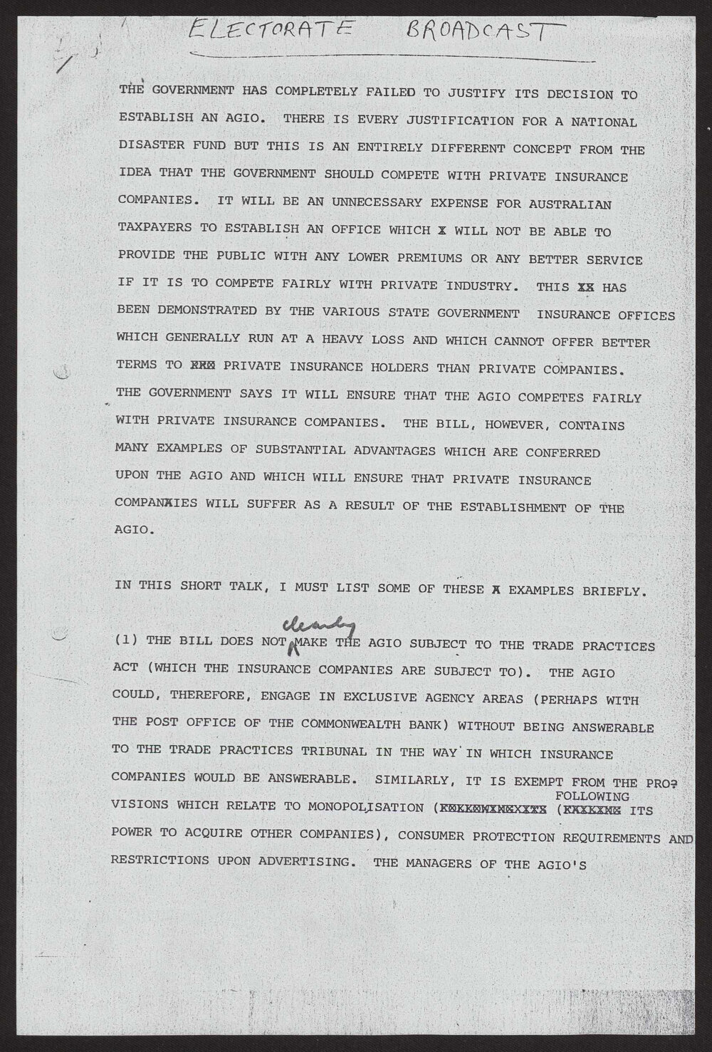 Australian Government Insurance Organisation