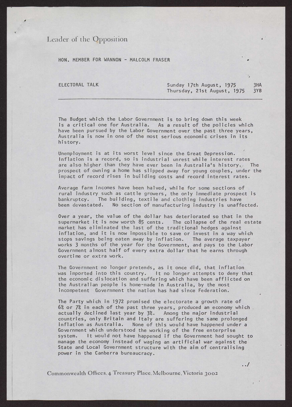 Immigration, unemployment, budget