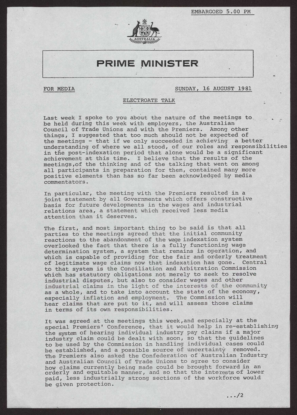 Premiers' Conference