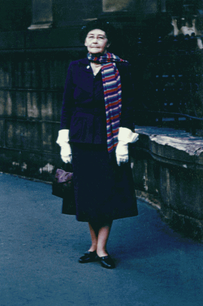 A standing outdoor portrait of Miles Franklin.