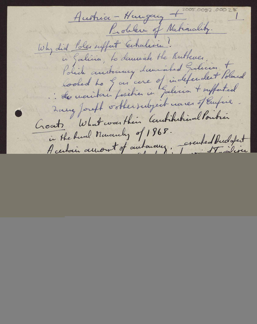 [Notes on world history]
