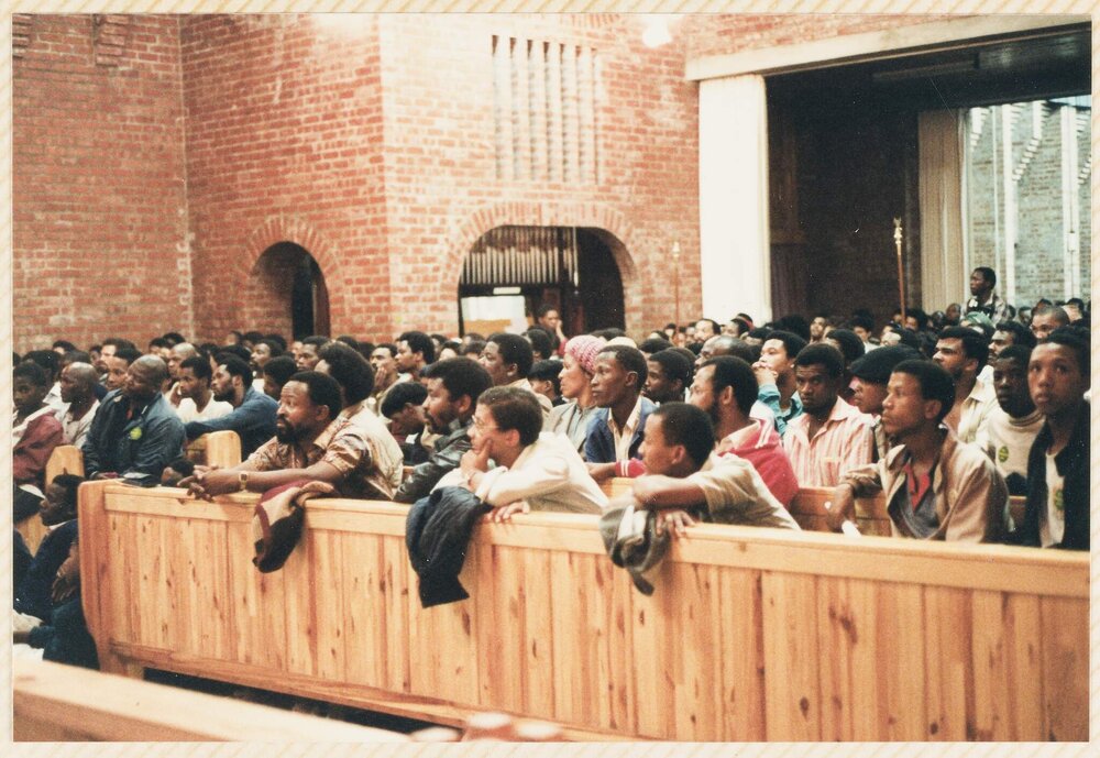 Dr Allan Boesak and church service - Port Elizabeth - South Africa trip