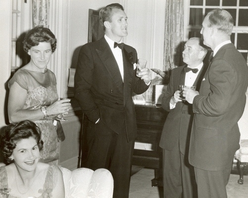 Malcolm and Tamie Fraser at a social function in Canberra.