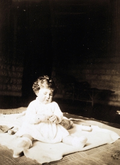 Malcolm Fraser as a baby at 'Norla' in Toorak, Victoria.