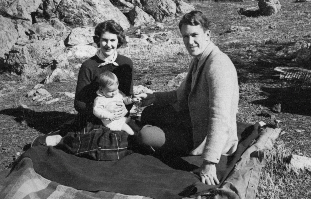 Tamie and Malcolm Fraser holidaying at Lake George in south-eastern New South Wales.