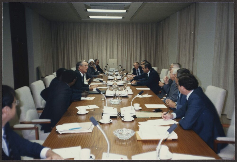 [Malcolm Fraser's visit to South Africa with the Commonwealth Eminent Persons Group]