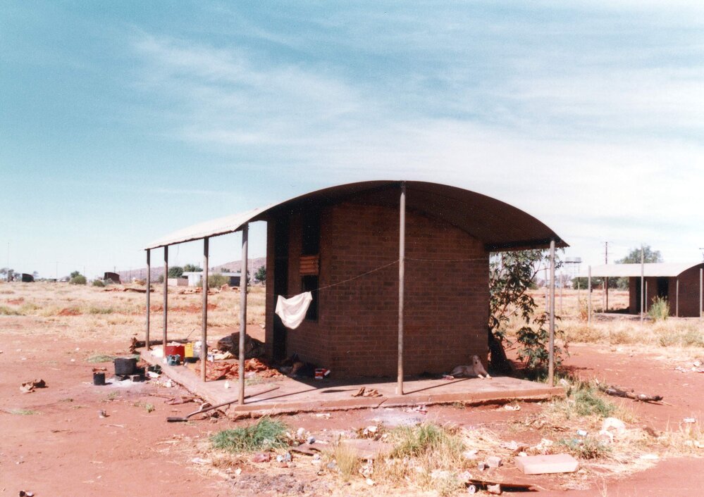 An Aboriginal Australian dwelling in the Northern Territory.
