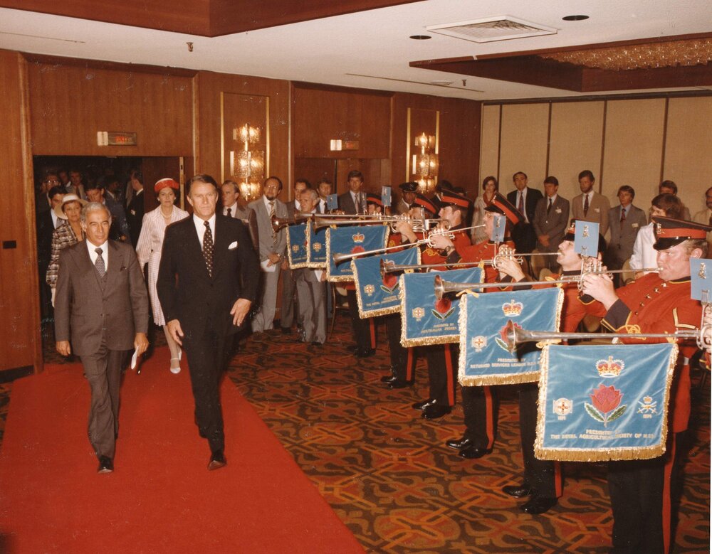 Governor General Zelman Cowen and Malcolm Fraser at the opening of the Commonwealth Heads of Government Regional Meeting in Sydney.