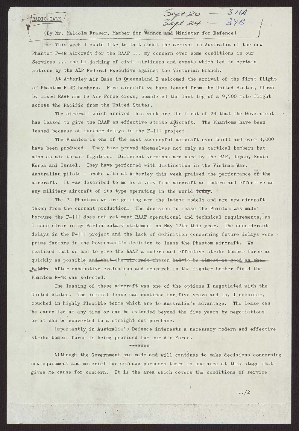 Airforce, Defence Services, Federal Labor Party intervention into Victorian Branch