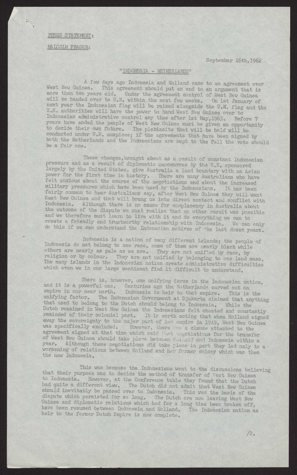 Indonesia - Netherlands