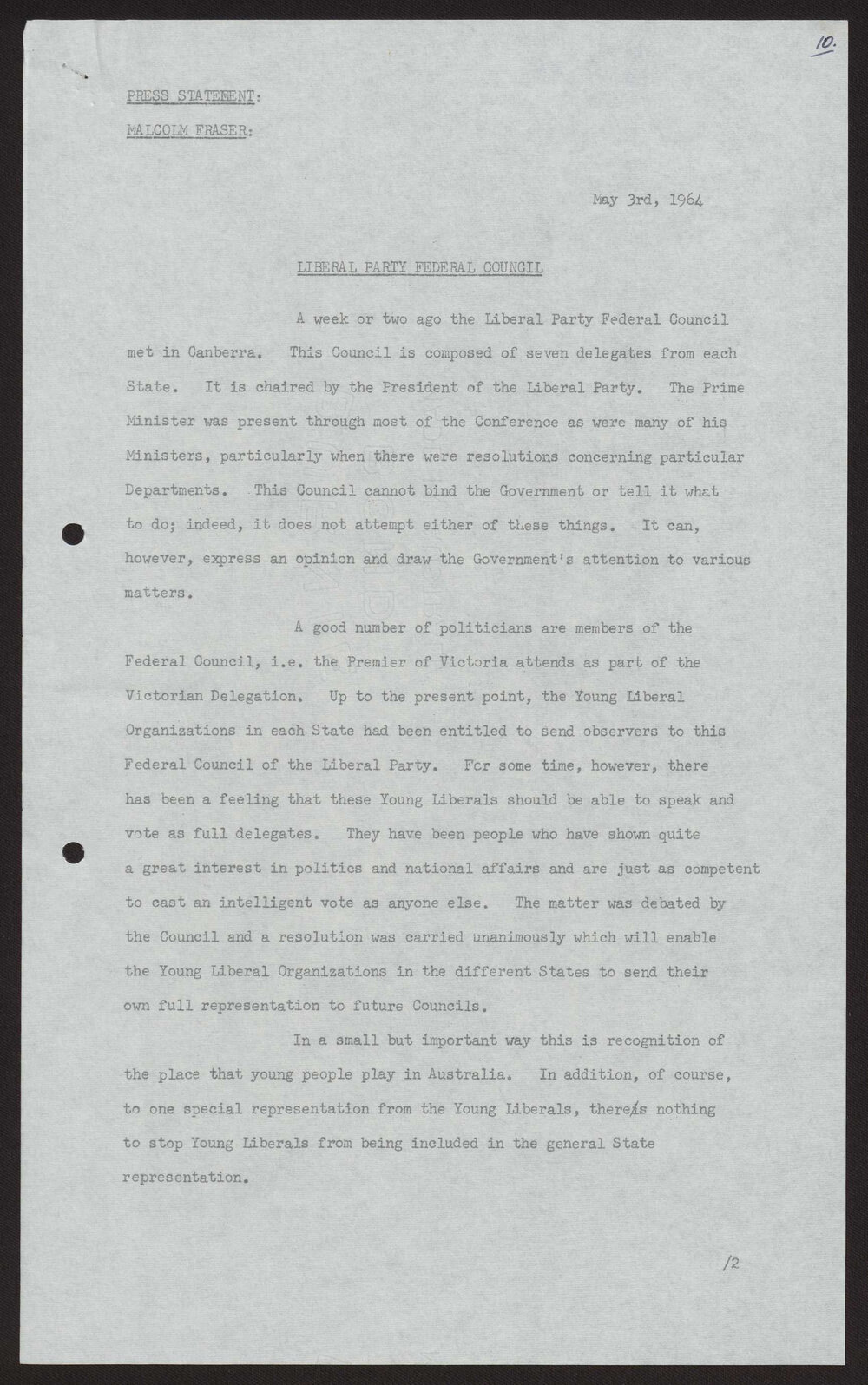 Liberal Party Federal Council