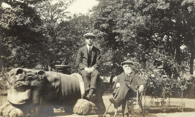 Sir Simon Fraser and (John) Neville Fraser holidaying in Ayr, Scotland.