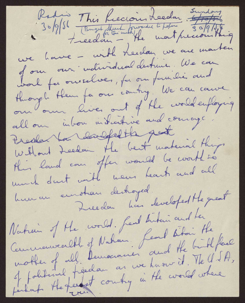 This precious freedom