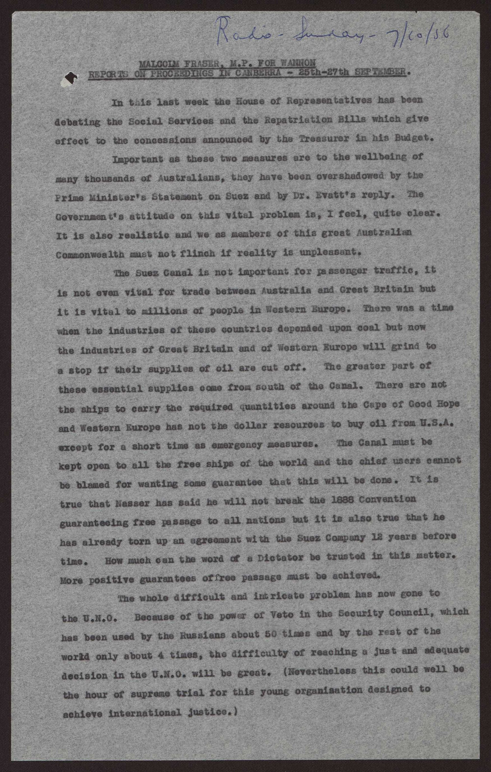 25-27 September (Suez Canal)