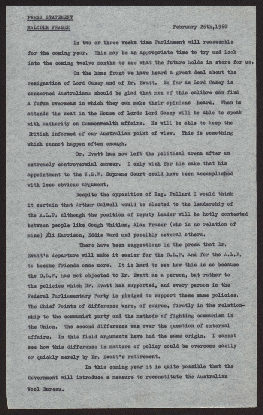 Looking into the coming twelve months