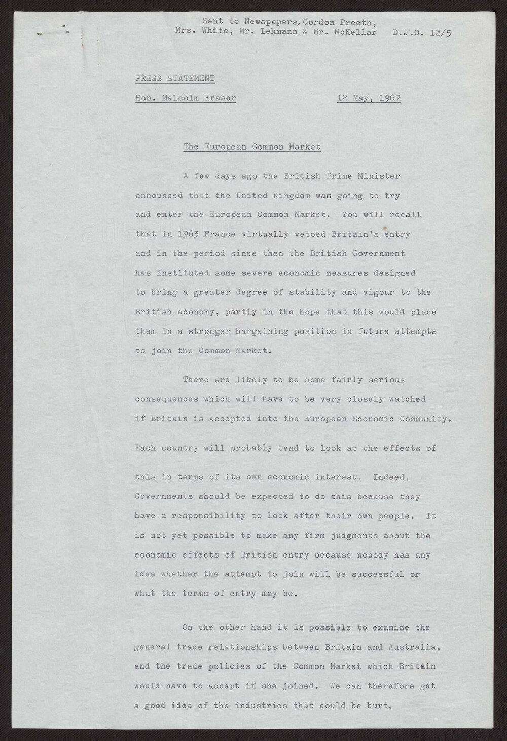 The European common market