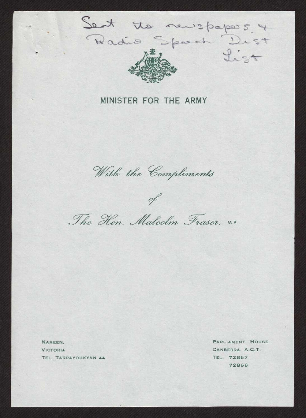 The senate elections