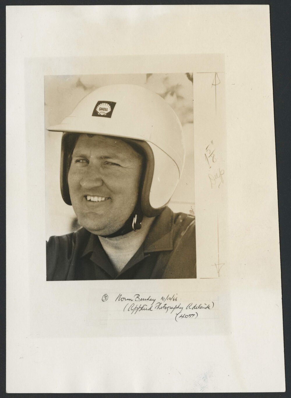 Photographs of racing drivers [6 of many]