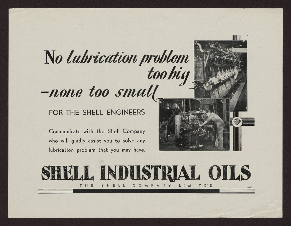 Collection of advertisements for Shell motor oils [32 of many]