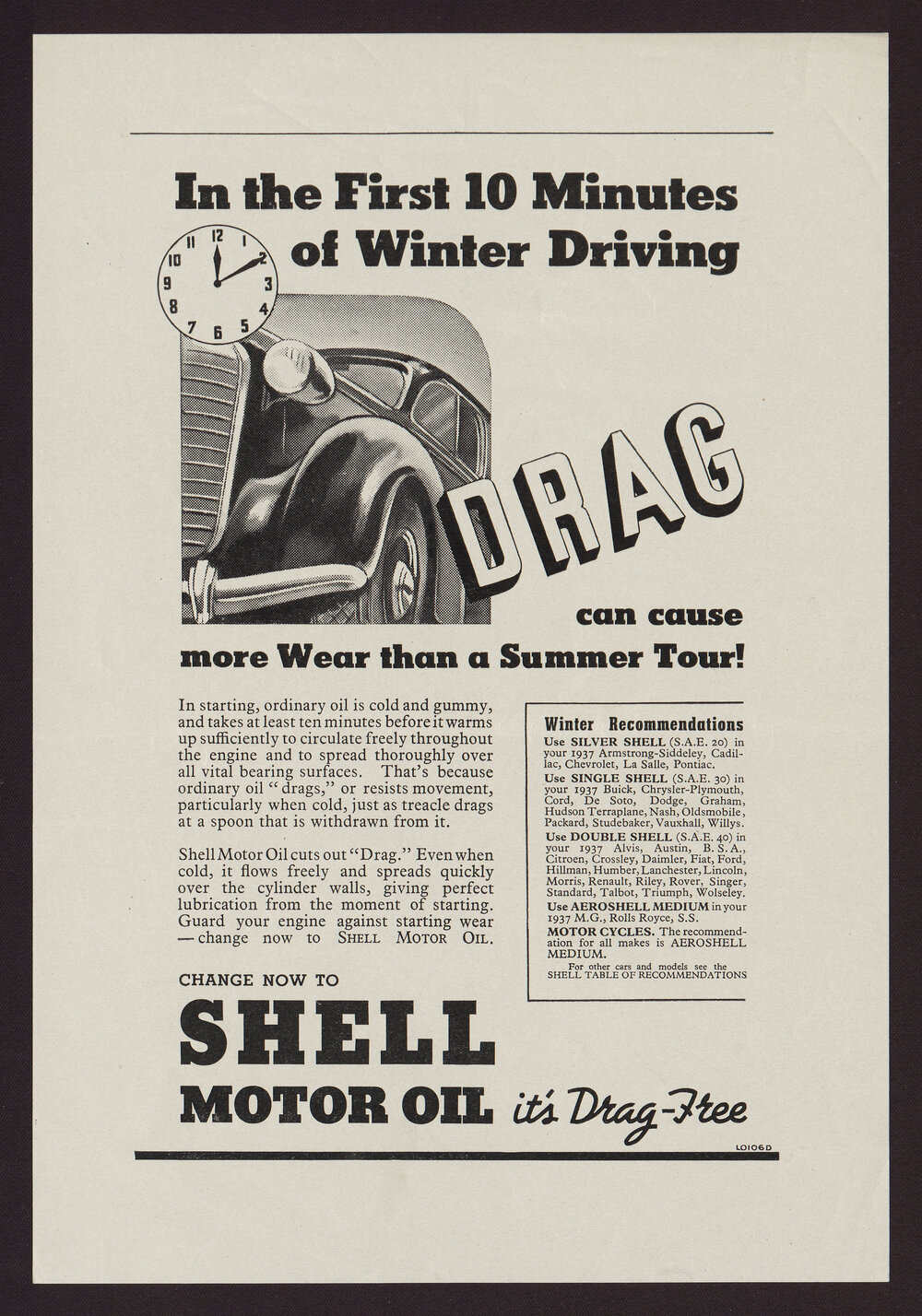 Collection of advertisements for Shell motor oils [36 of many]