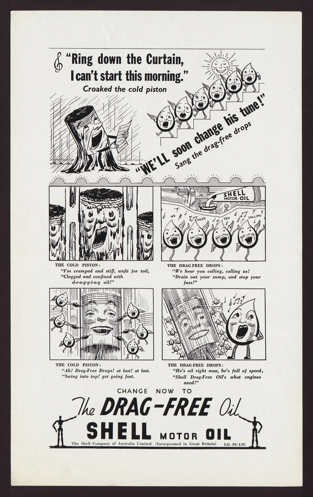 Collection of advertisements for Shell motor oils [42 of many]