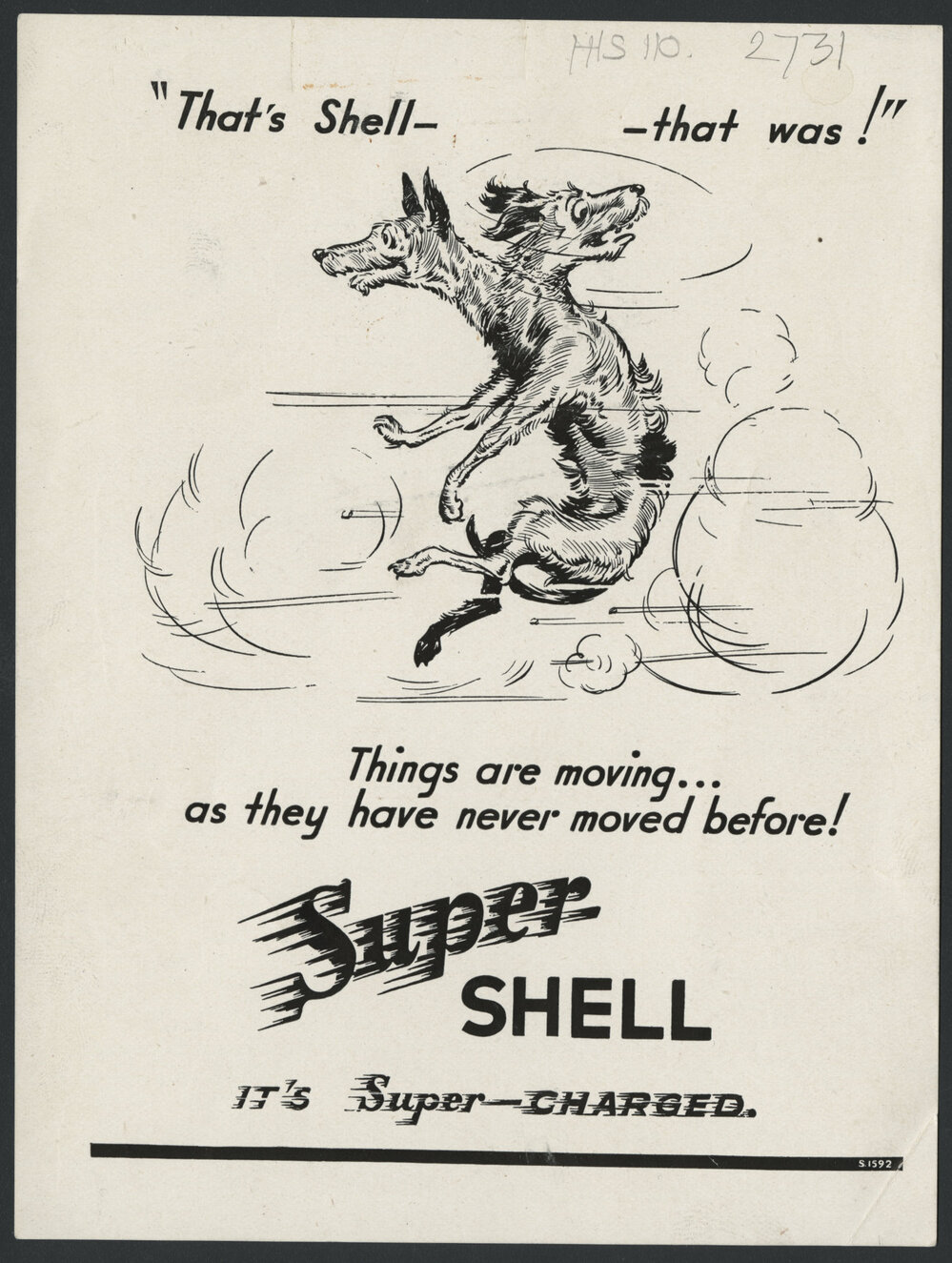 Collection of advertisements for Supershell petrol [13 of many]