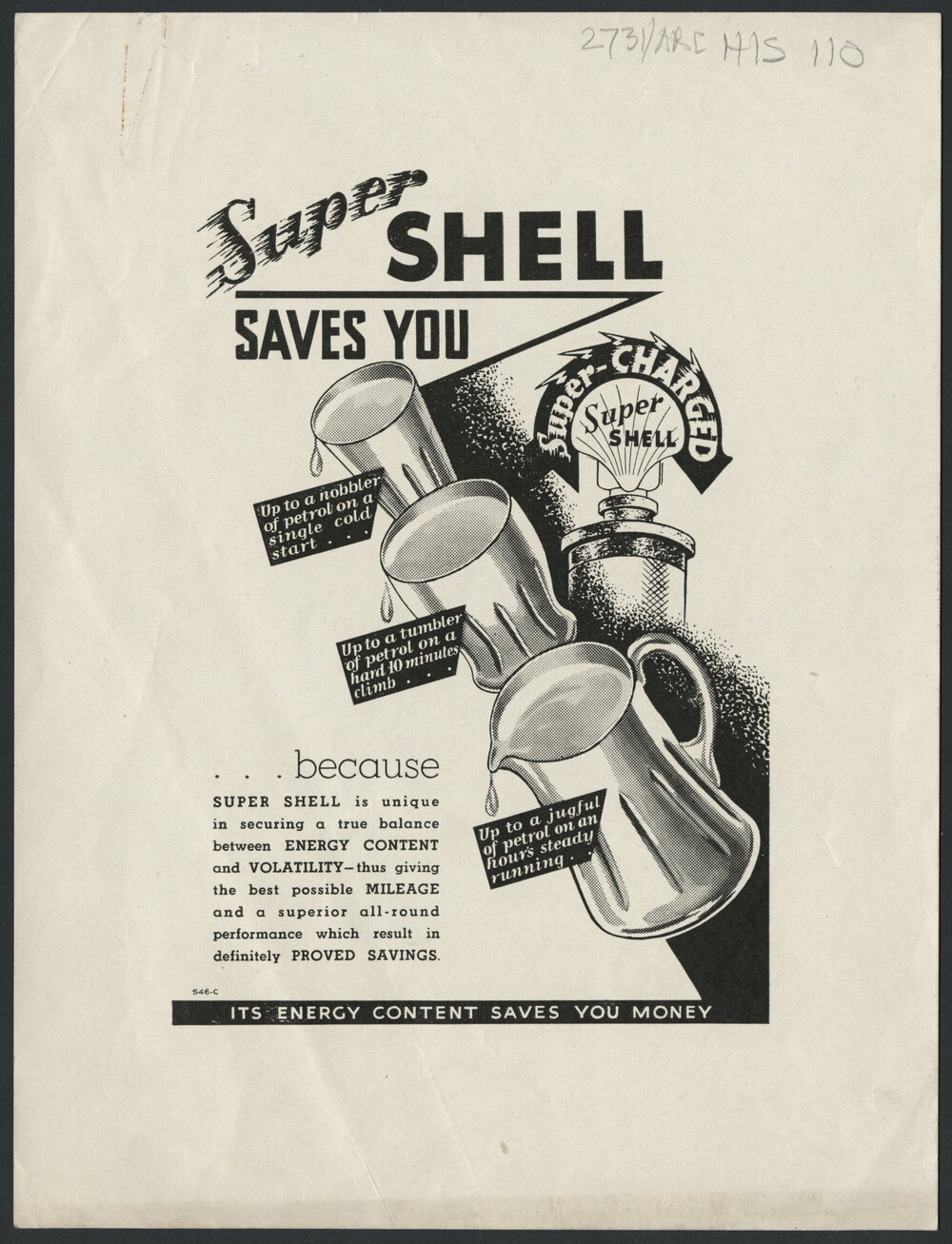 Collection of advertisements for Supershell petrol [16 of many]