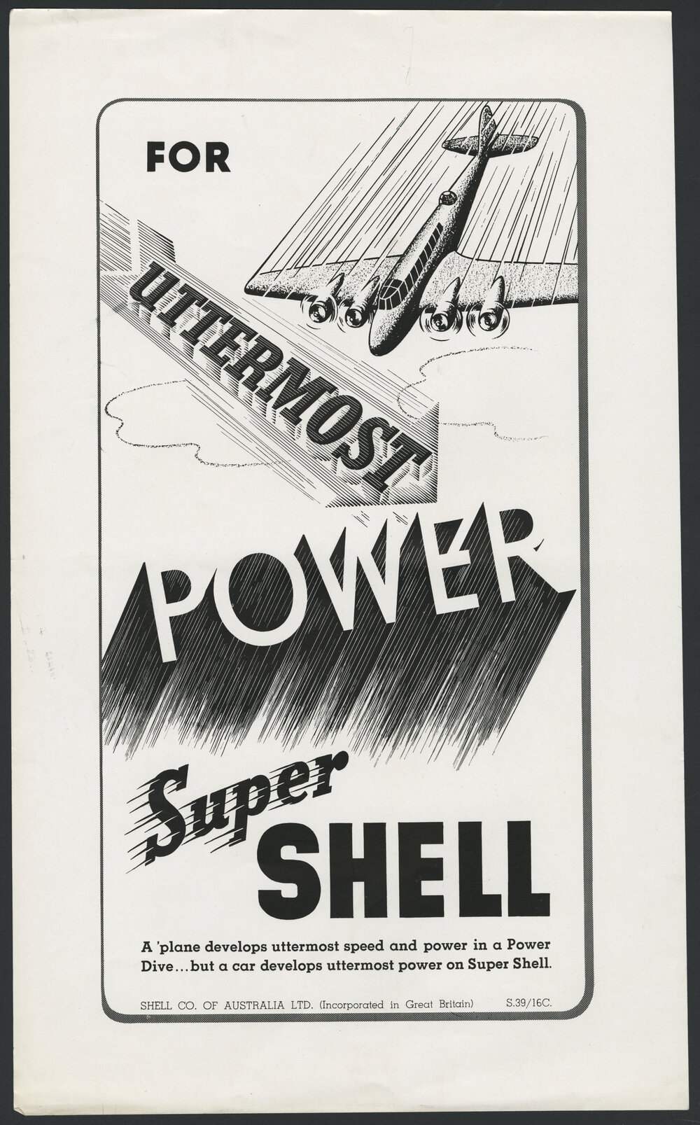 Collection of advertisements for Supershell petrol [20 of many]