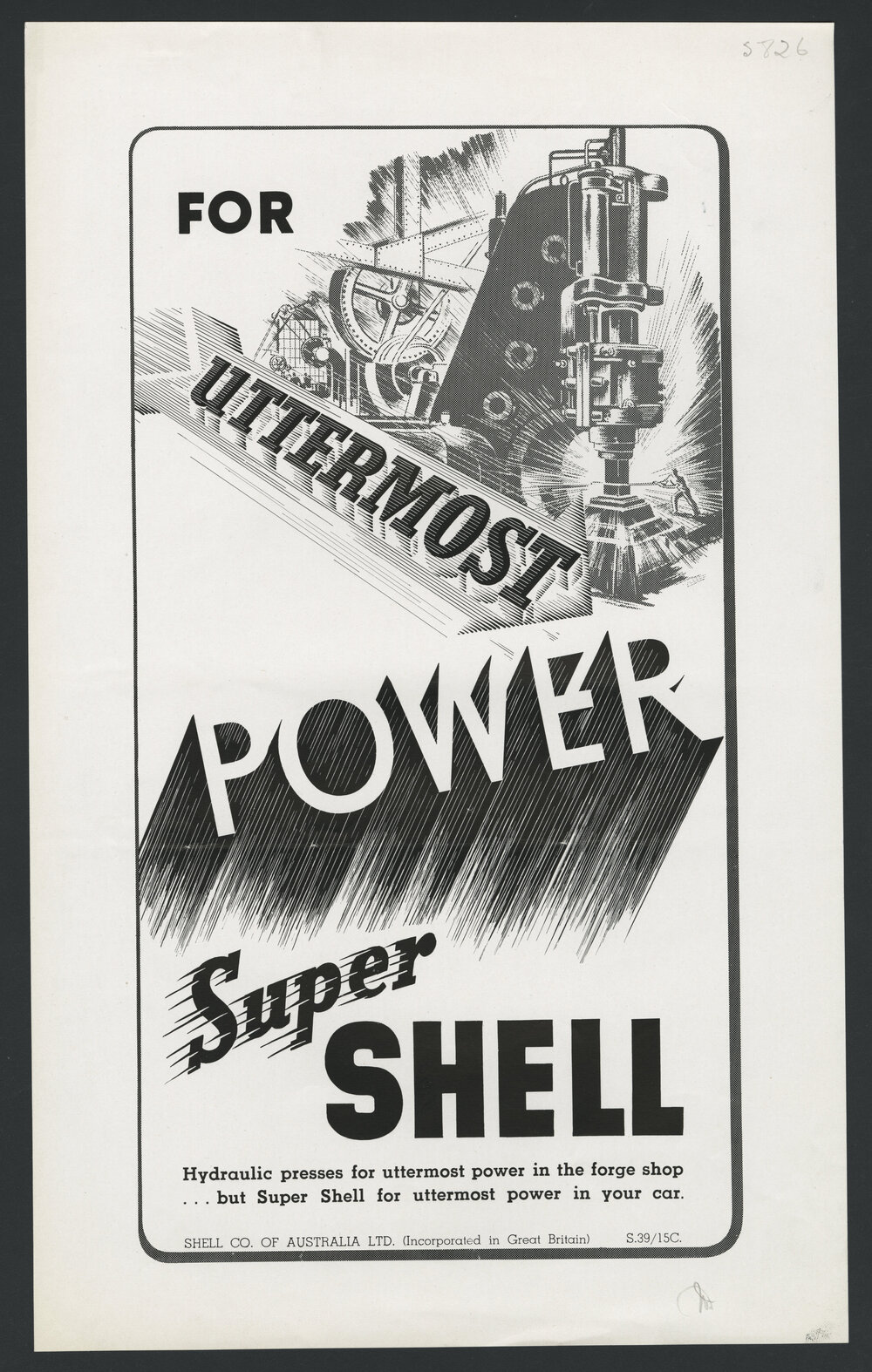 Collection of advertisements for Supershell petrol [22 of many]
