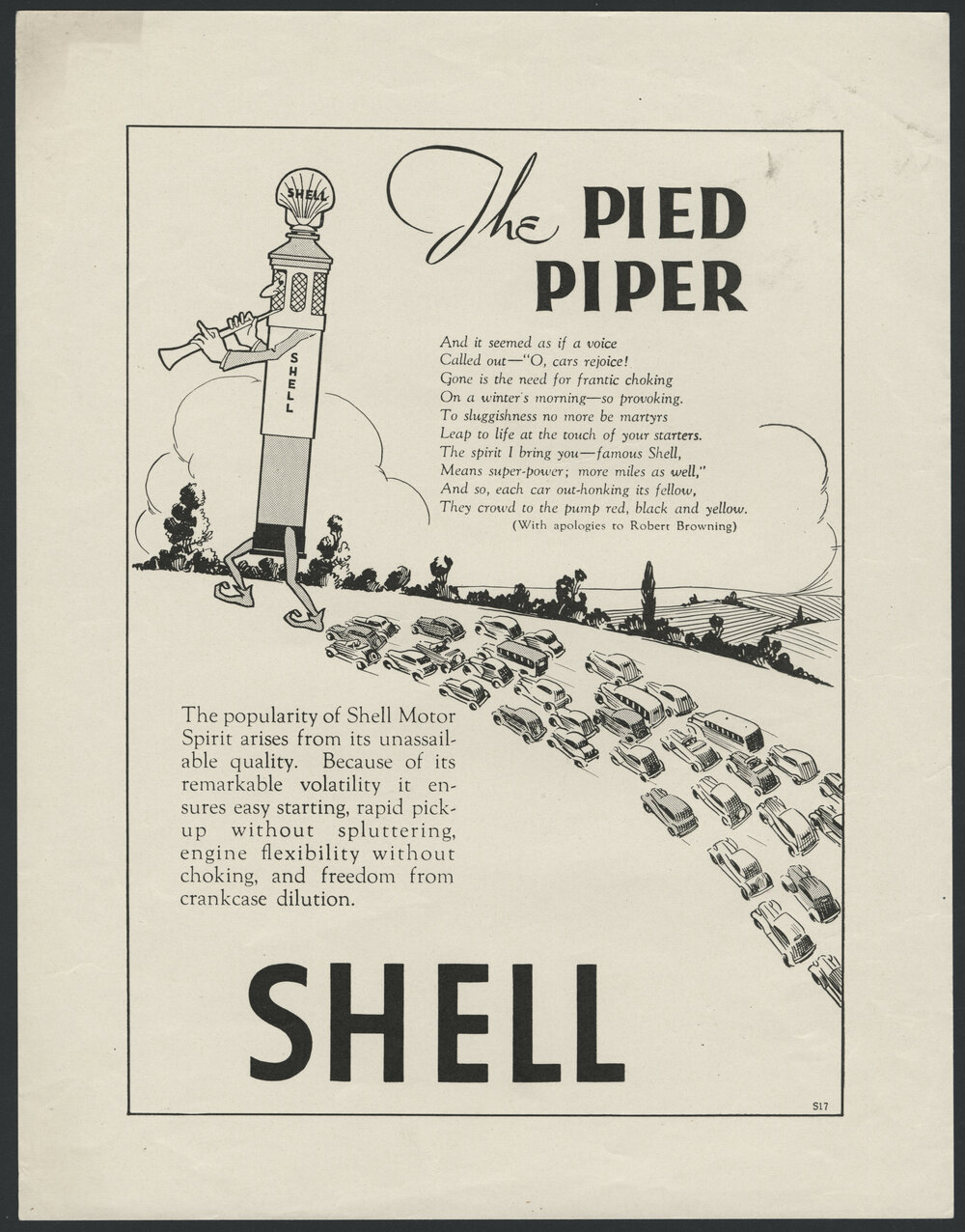 Collection of advertisements for Supershell petrol [25 of many]