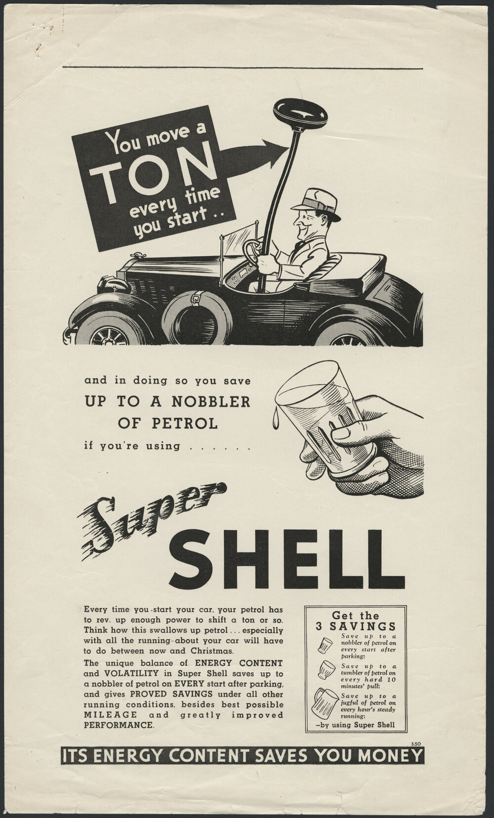 Collection of advertisements for Supershell petrol [29 of many]