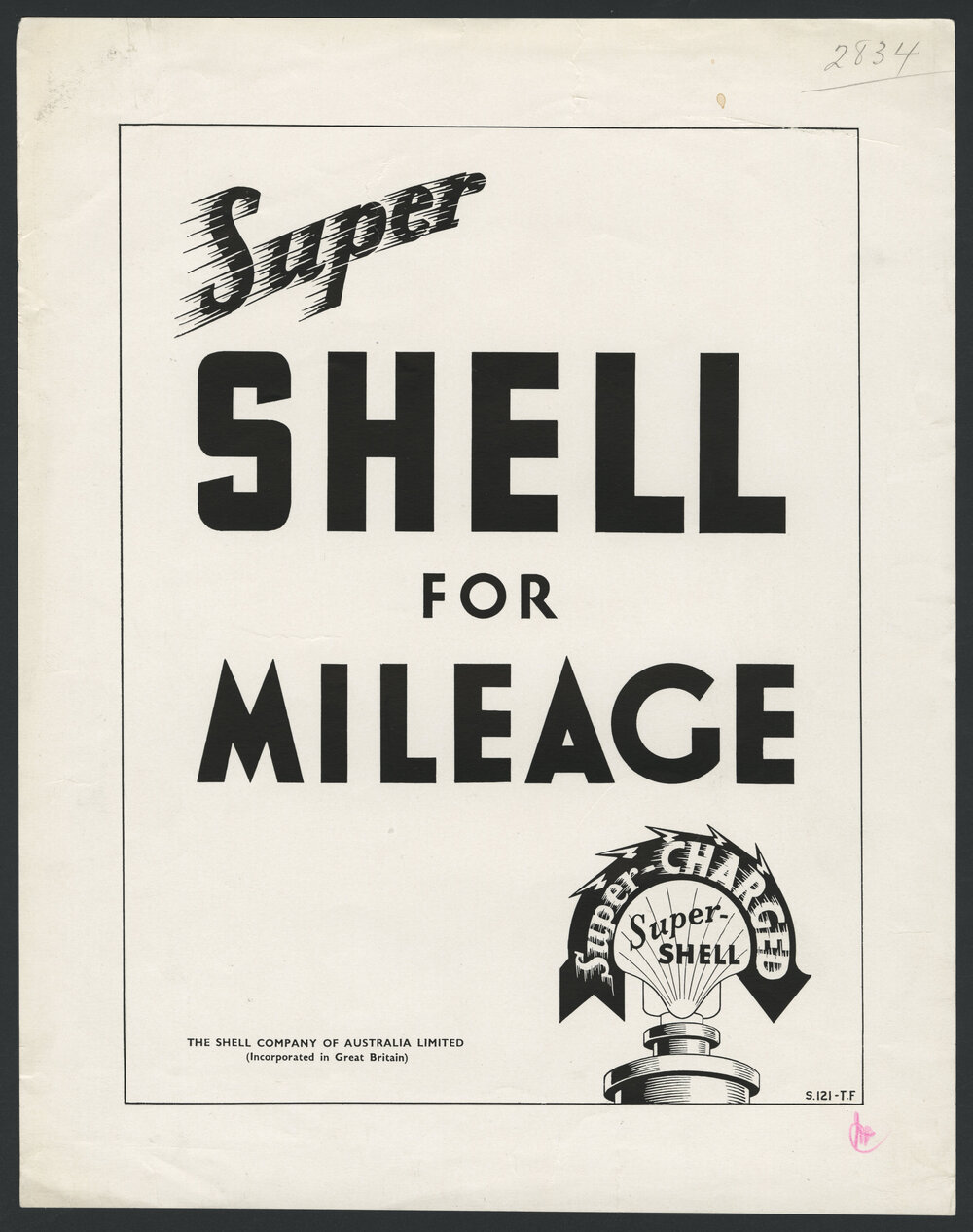 Collection of advertisements for Supershell petrol [31 of many]