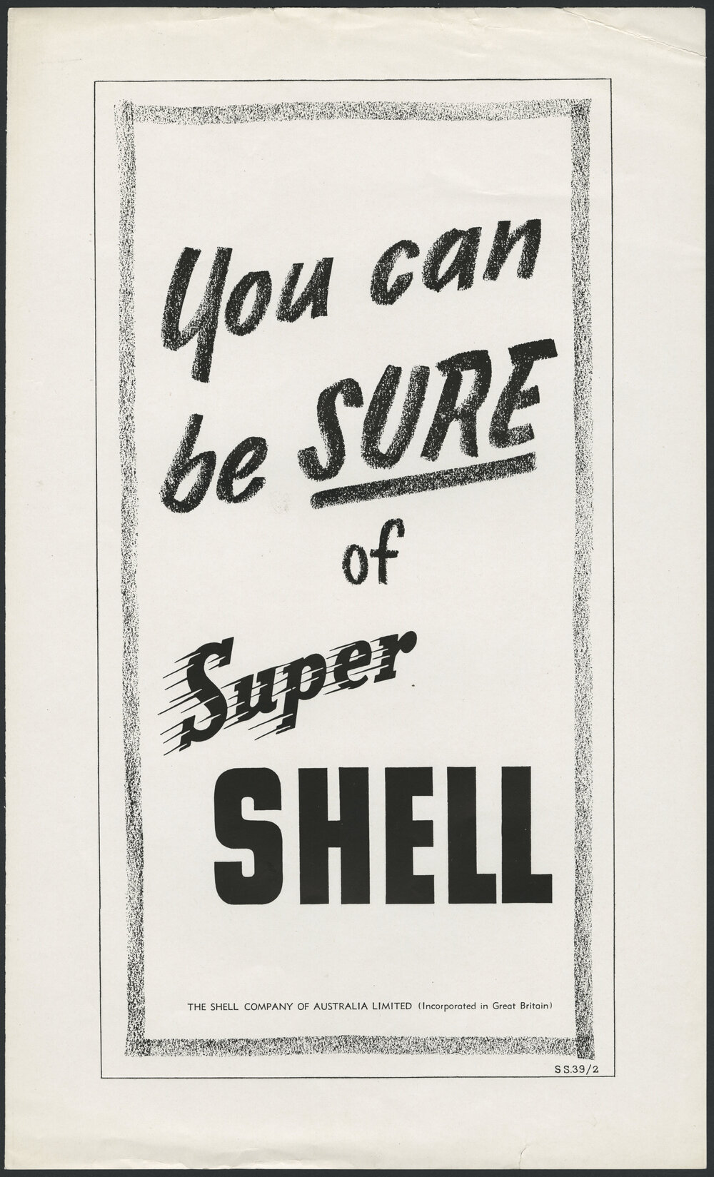 Collection of advertisements for Supershell petrol [30 of many]