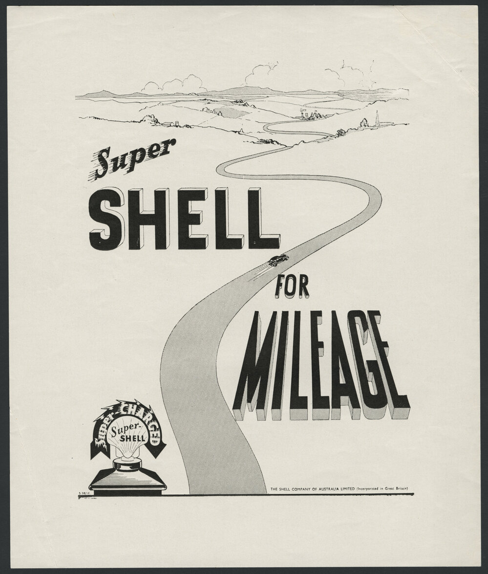 Collection of advertisements for Supershell petrol [32 of many]