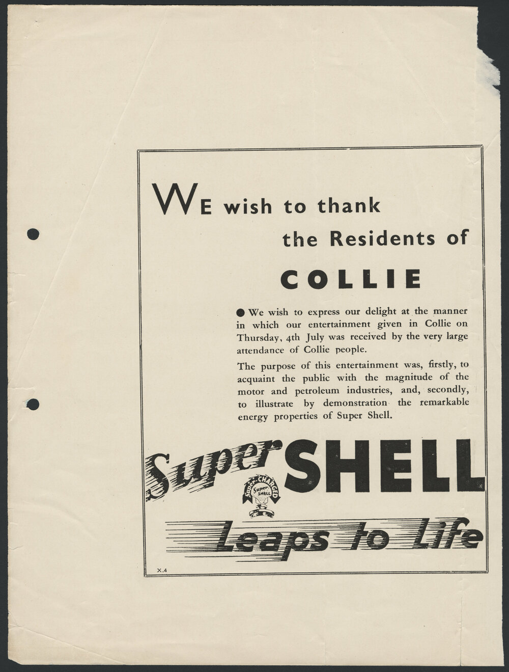 Collection of advertisements for Supershell petrol [34 of many]