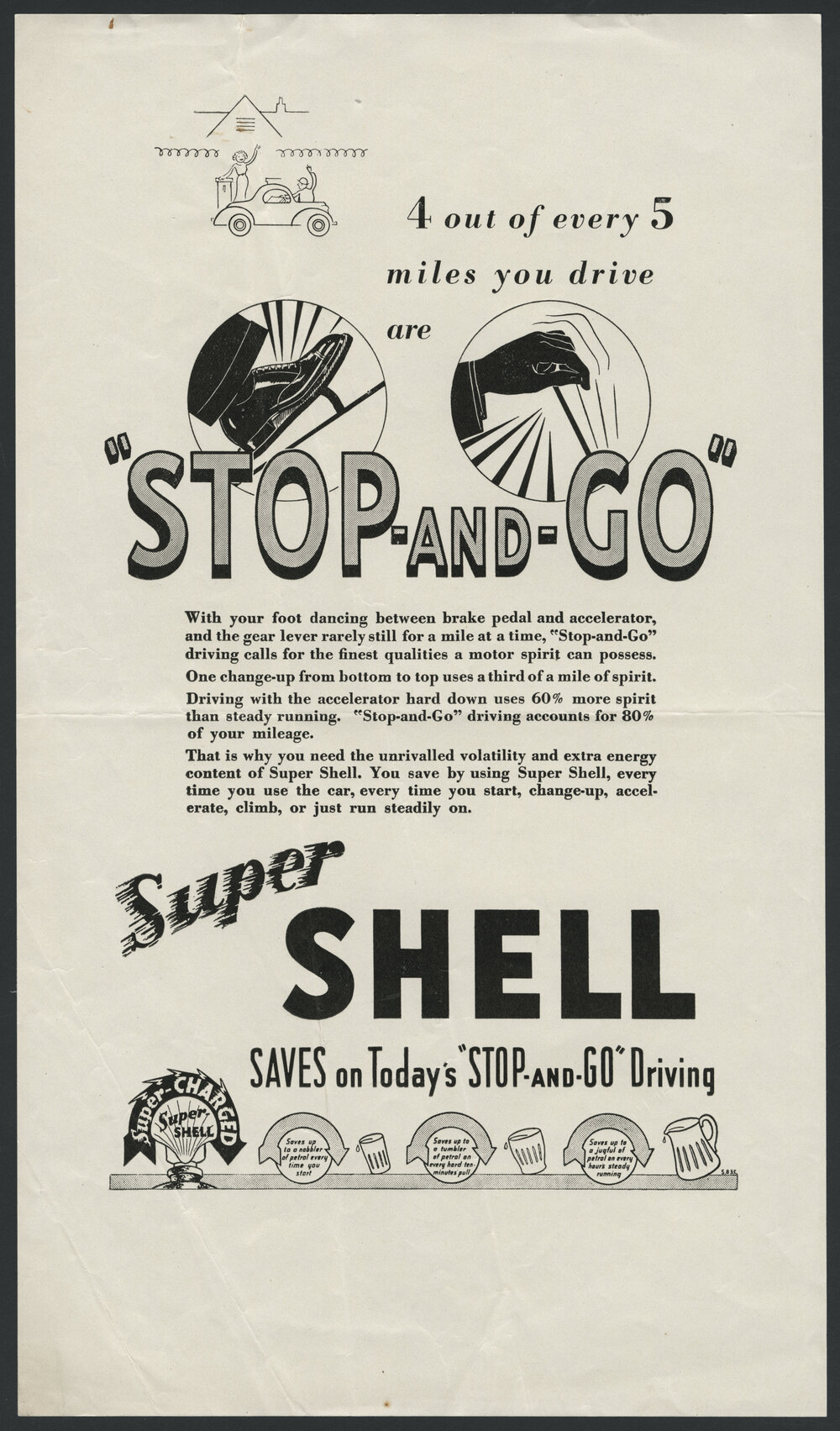 Collection of advertisements for Supershell petrol [37 of many]