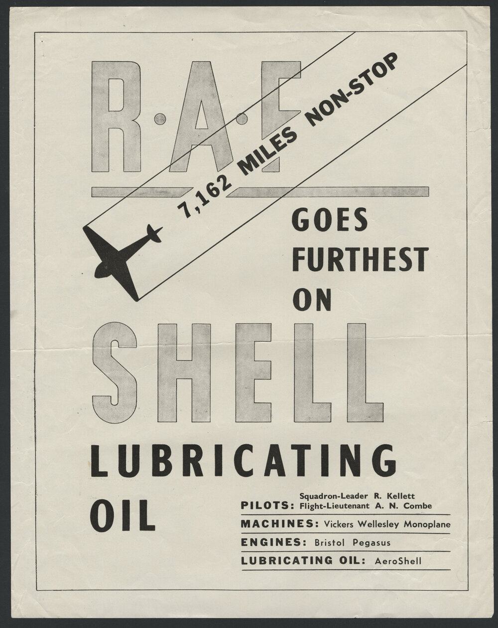 Shell Aviation Gasoline and aviation lubricants advertisements [5 of many]