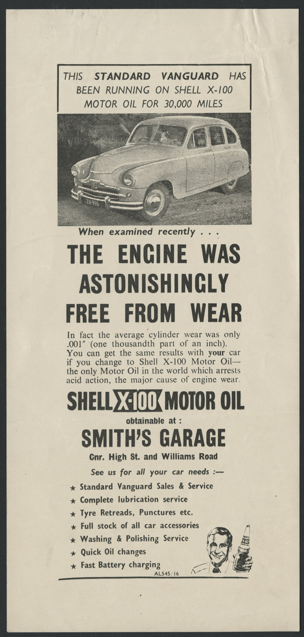Collection of Shell Advertisements for  Shell X-100 motor oil [19 of many]