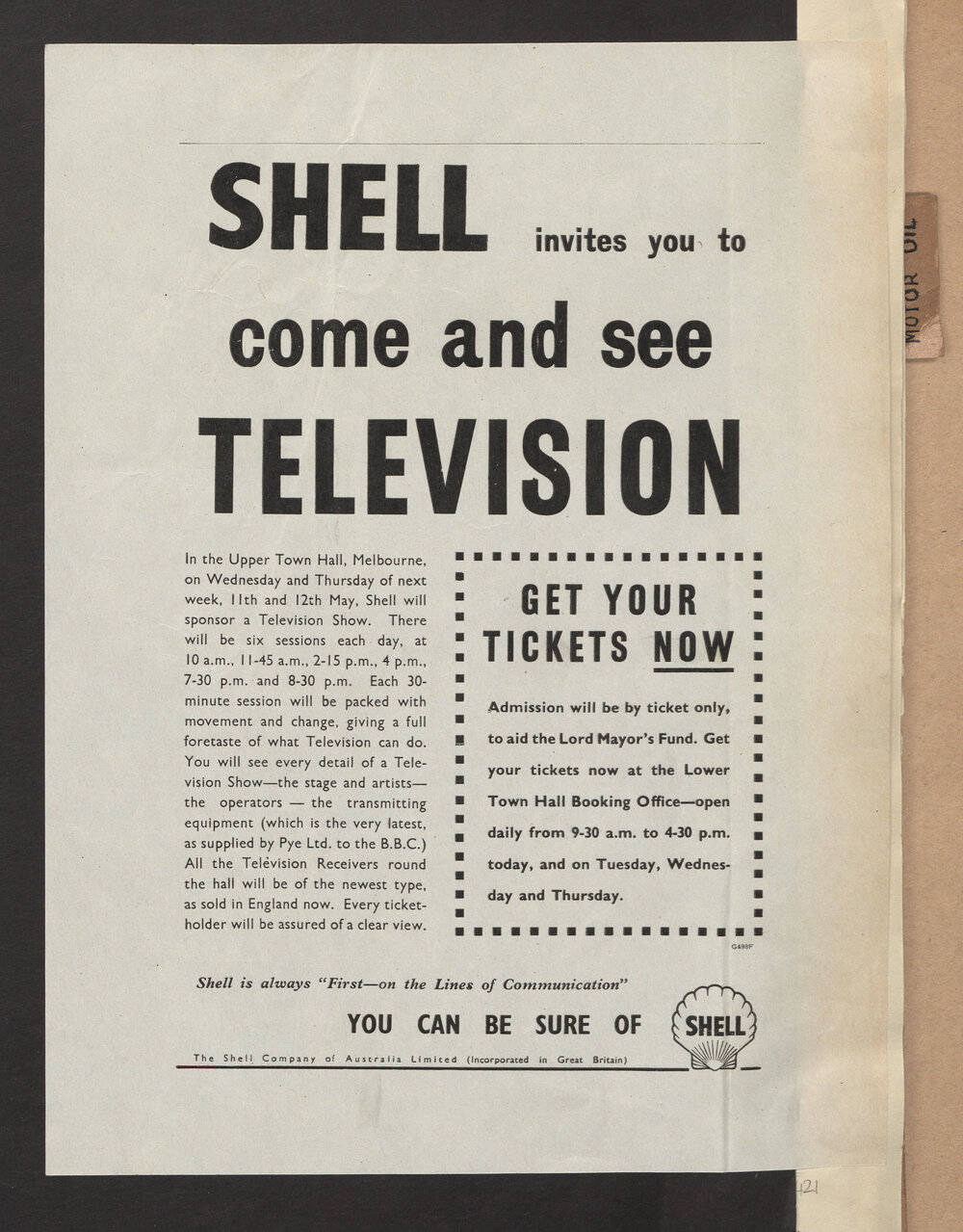 Advertising proofs for Shell products and services [2 of many]