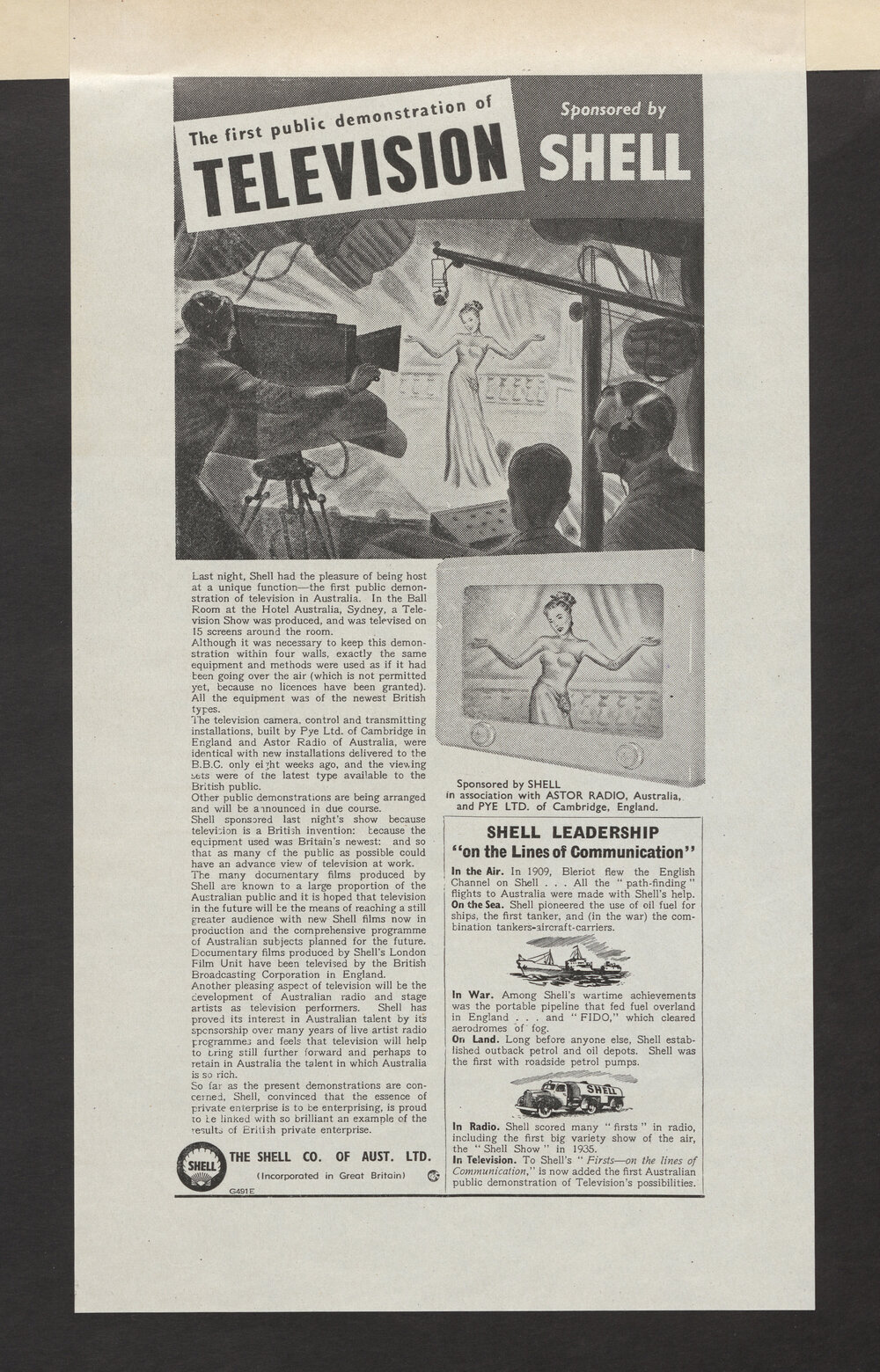 Advertising proofs for Shell products and services [3 of many]