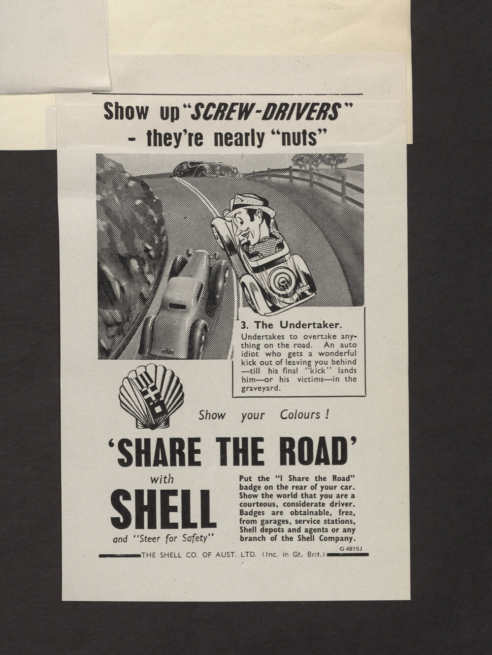 Advertising proofs for Shell products and services [7 of many]